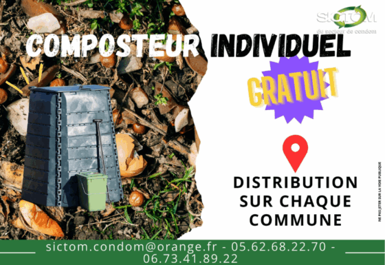 Livraison de composteurs individuels